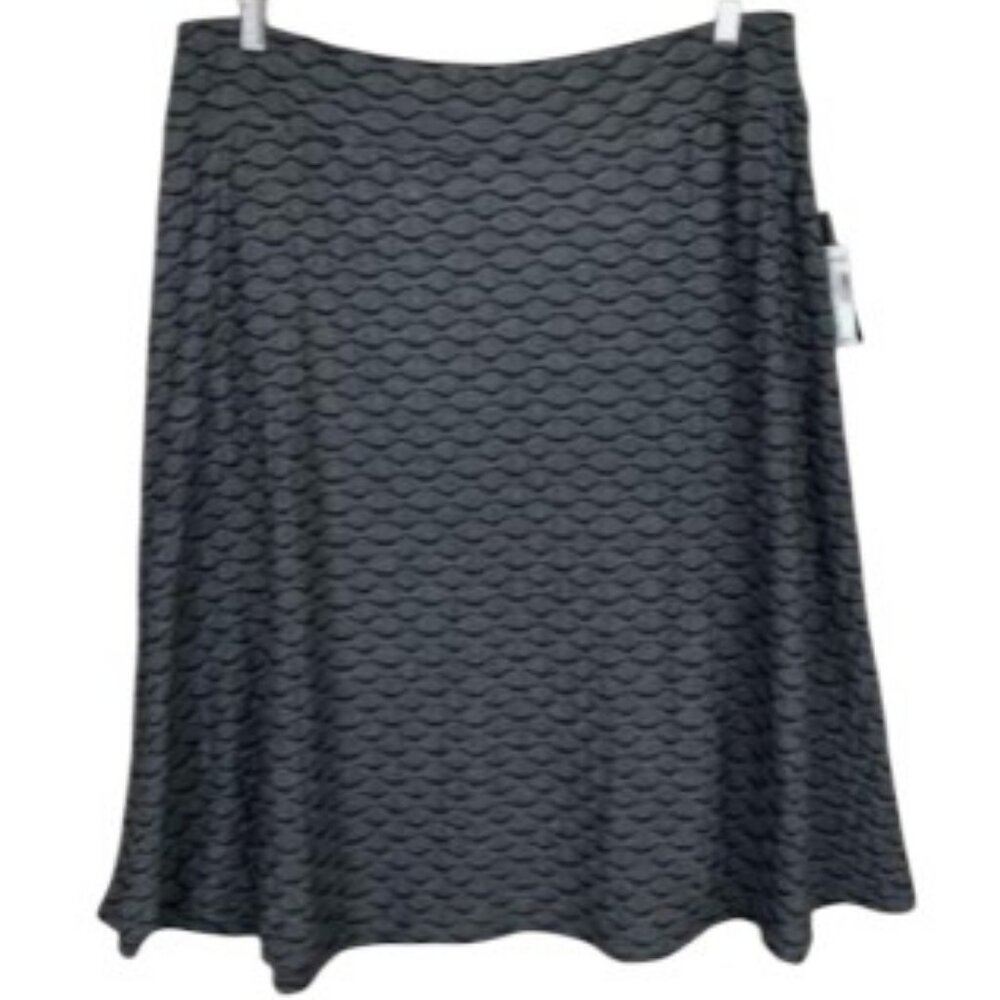 Zac & Rachel grey pull on midi skirt size M